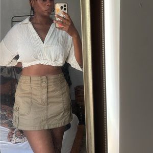 Cargo green mini shirt